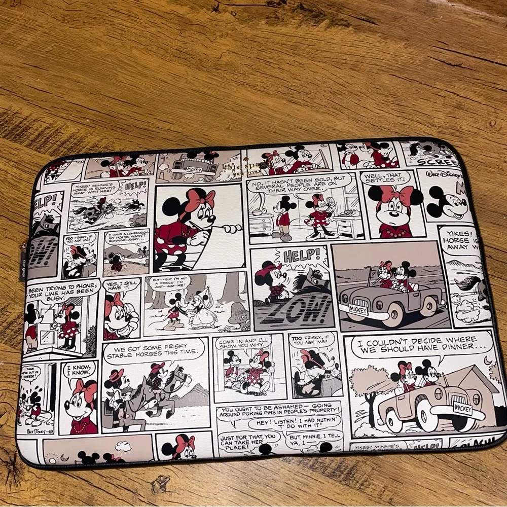 Kate spade Minnie universal laptop sleeve Disney multi mickey